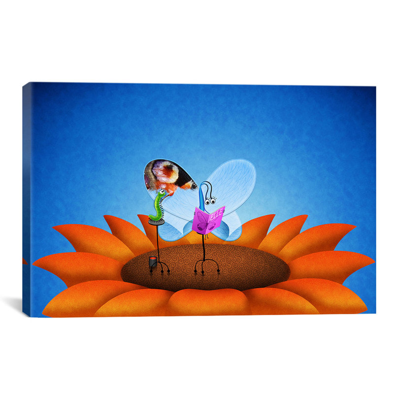 Art sur toile Leonia, H 18 po x l 26 po x P 1,5 po, Aucun mat, Toile tendue