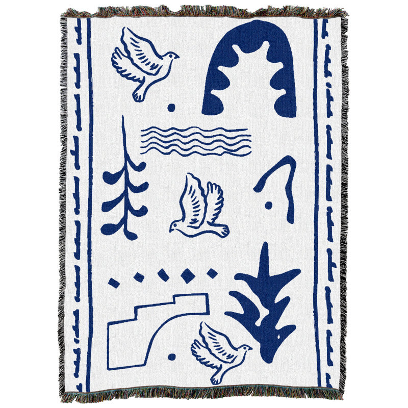Jeté en coton Pure Country Weavers, L 82 po x l 62 po