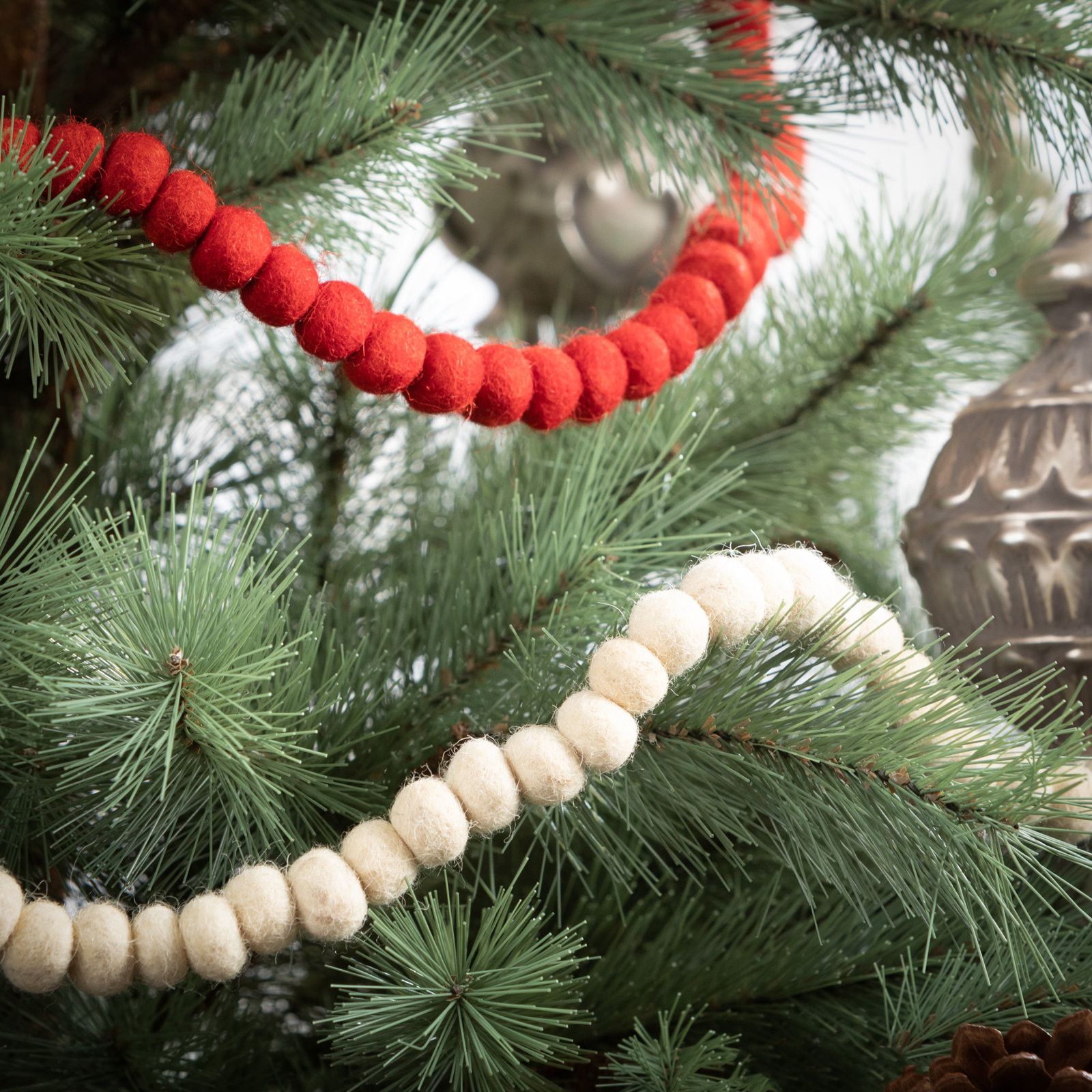 Wool / Felt 70'' Novelty Garland Garland, Brown