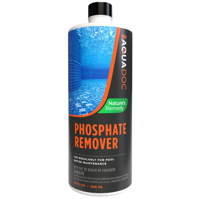 AquaDoc Pool Phosphate Remover - 32 oz - Concentrated Phosphate Remover for Pool Opening & Maintenance - Made in the USA