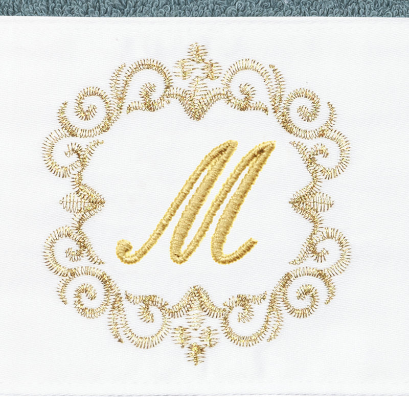 Winston Porter 100% Turkish Cotton MONICA 2PC Embellished Hand Towel Set, M