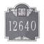 Plaque d'adresse murale monogramme à 1 ligne-1233872778-1233872777
