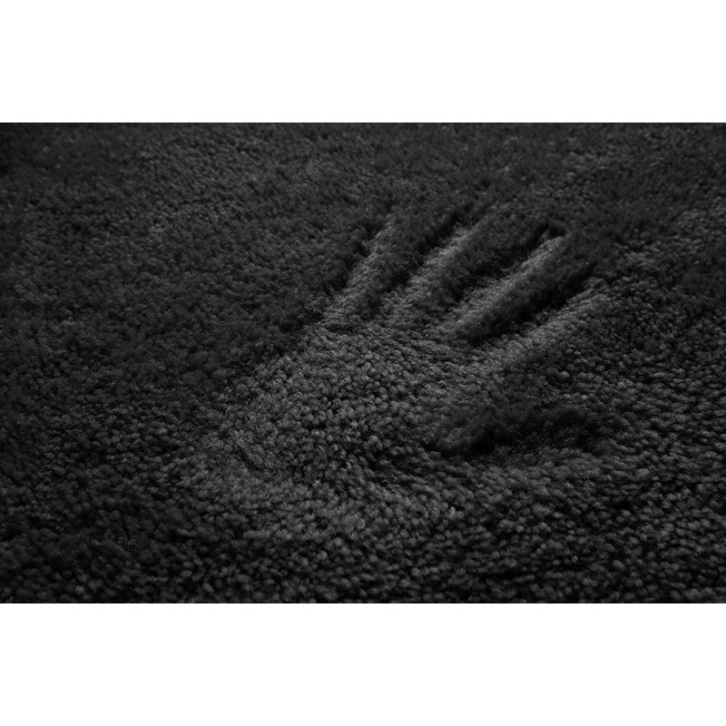 Mccluney Traditional Nylon 2 Piece Bath Rug Set with Non-Slip Backing, Black