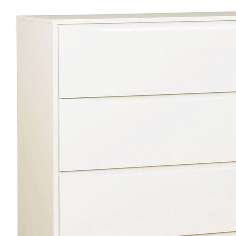 Commode moderne moderne Mid-Century, Blanc