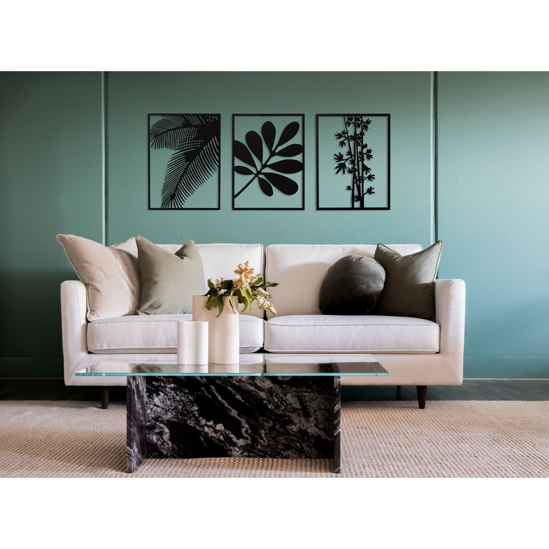 3 Piece Ambrosia Metal Leaves Wall DÃ©cor Set