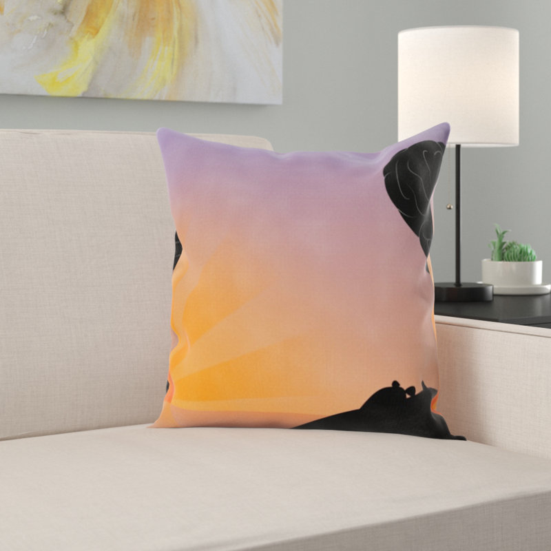 Coussin coucher de soleil