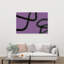 Abstrait, courbes mauves abstraites, audacieux, violet, impression murale contemporaine-129970324