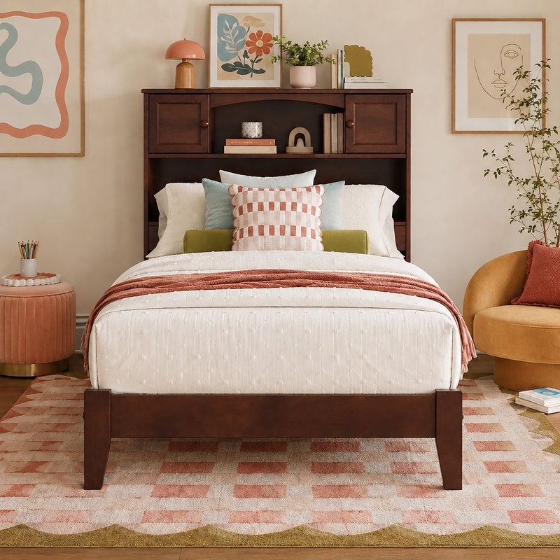 Lit Denver, Twin XL, Walnut