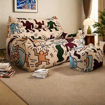 Retro Lazy Bean Bag Sofa