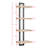 Monya 4-Tier Ladder Bracket Floating Wall Shelves-157606756