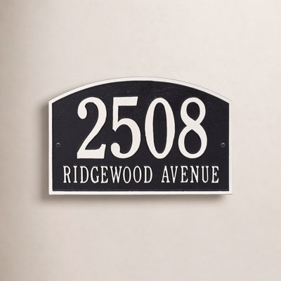 Legacy 2-Line Wall Address Plaque