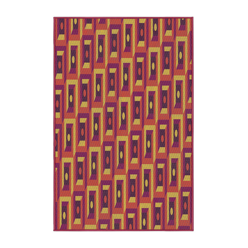 Geometric Indoor Rug, Rectangle 3' x 5'
