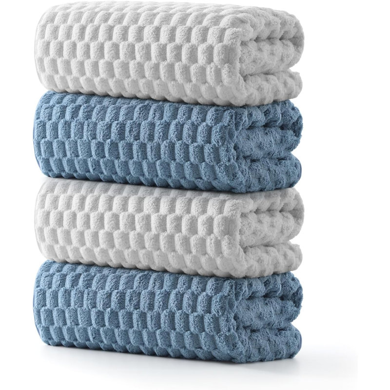 Microfiber Bath Towels of 4-27x55 Inches Bath Towel Large, Highly Absorbent Towels for Bathroom