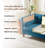 Haahris 69'' W Tuxedo Arm Upholstery Velvet Loveseat Sofa-1184693197