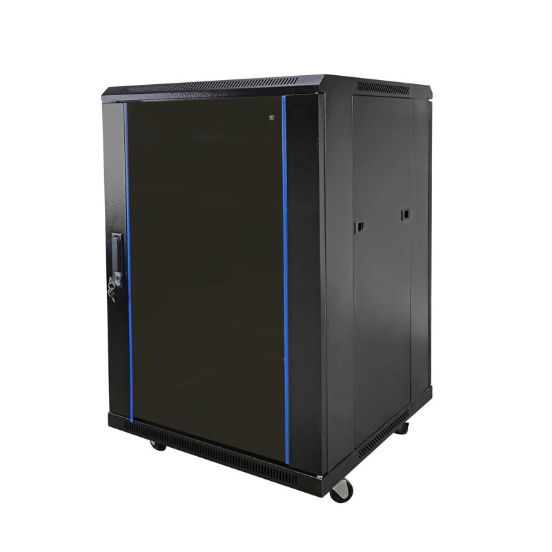 Fixturedisplays® Server Av Cabinet Audio Video Equipment Rack Lock Keys Metal Black 18 U W/ Shelf Easy Assembly Video In Despription 3D26F7F52993451DAA9297E6657D14C8