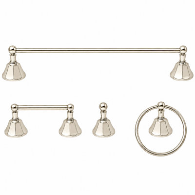 Ensemble de quincaillerie d'accessoires de salle de bain 4 pièces Mississippi P4BMIS18