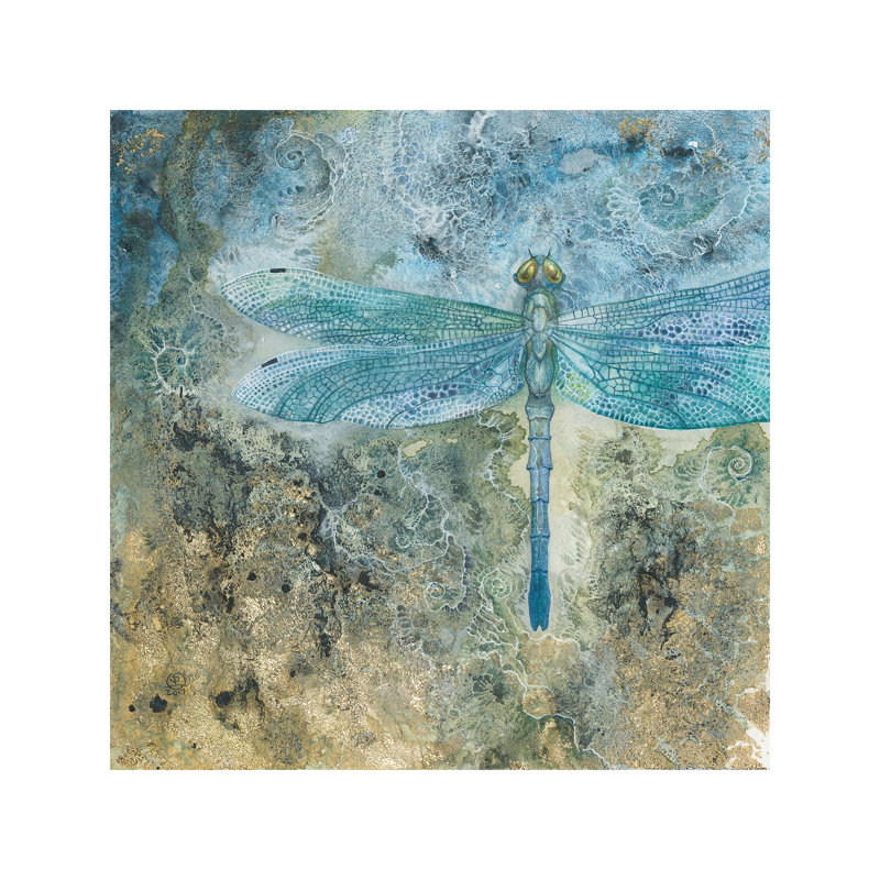 Dragonfly I 1 Piece Wrapped Canvas Wall Art, 45.72 cm H x 45.72 cm W x 1.91 cm D