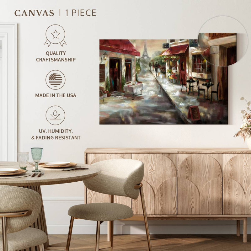 Nicci Parisian Cafe, H 34 po x l 51 po