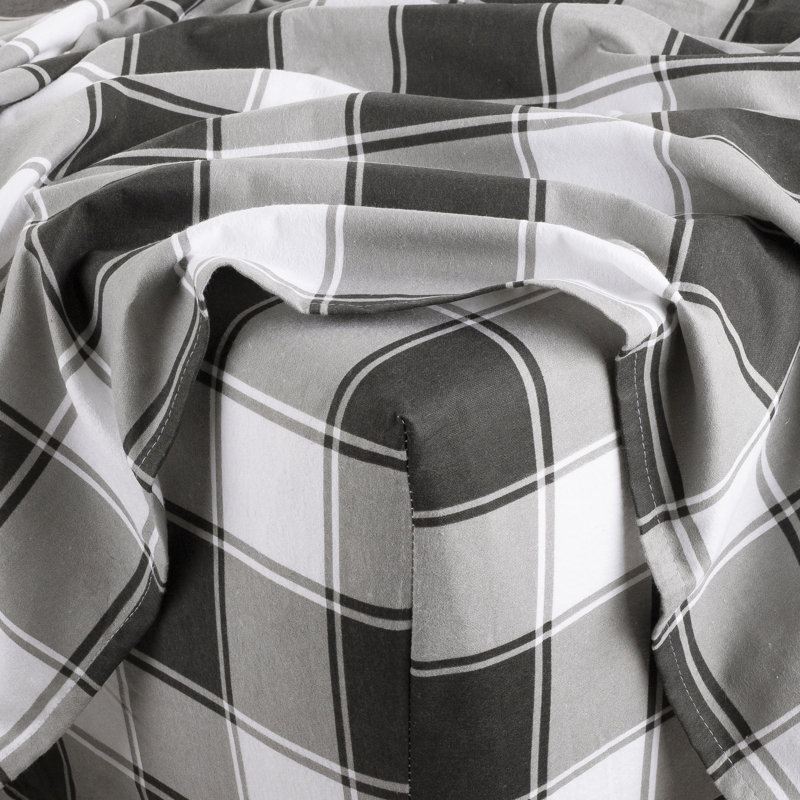 Ensemble de draps 100% flanelle de coton Kathy Ireland, Ensemble de draps pour lit double + un drap-housse, Sauge