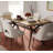 Etna 6-Person Solid Wood Trestle Dining Set