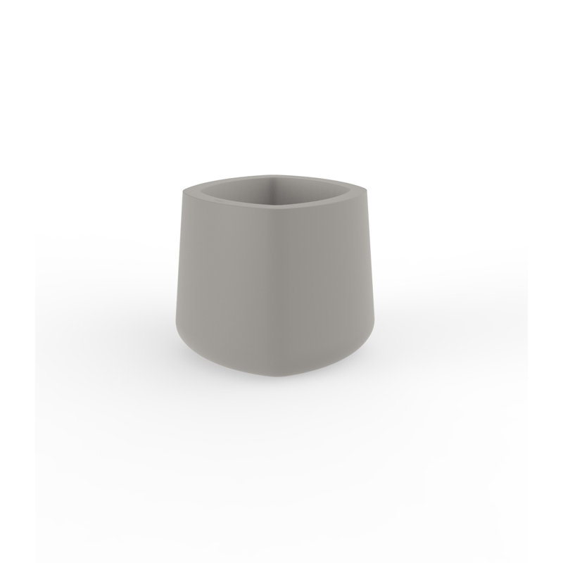 Ulm Pot Planter, Taupe, 11.75" H x 13.5" W x 13.5" D