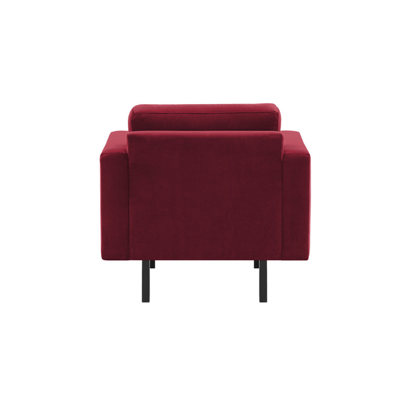 Jacquoline Upholstered Armchair, Dark Red