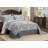 5-Piece Oversized Jacquard Matelasse Floral Damask Bedspread Set Textured Dot Scalled Edge Border-116270517-116270519