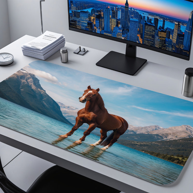 Polyester Desk Pad, 14.4x12.1
