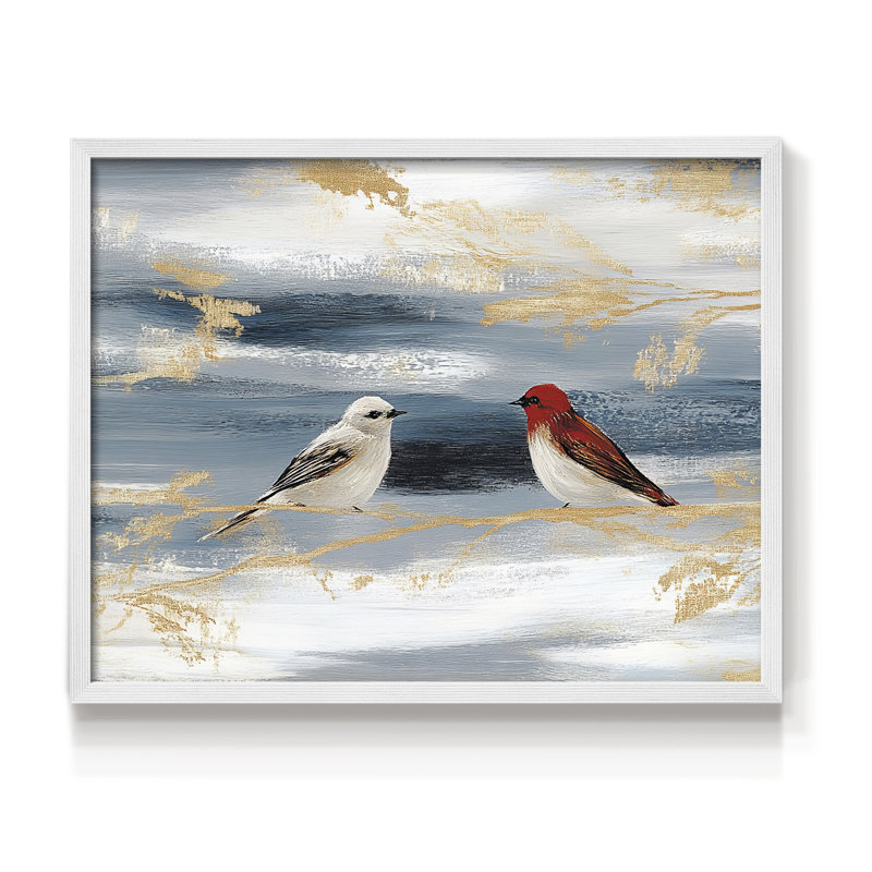 Chirstmas Art-CCLXVII -Framed Print - Restickable, H 16 po x l 20 po, Blanc