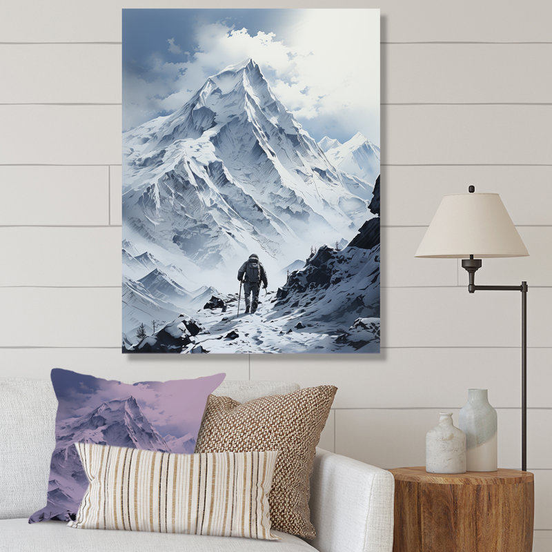 Montagnes françaises sur une impression sur toile, H 40 po x l 30 po x P 1,5 po, Toile tendue