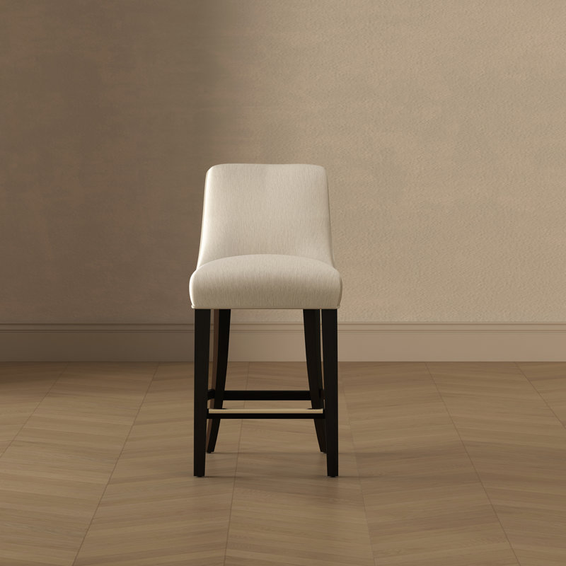 Tabouret de comptoir Beever, Crème, Tabouret de comptoir (siège d'une hauteur de 27,4