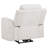 Kennett Chenille Upholstered Power Recliner Chair Ivory-1056071385