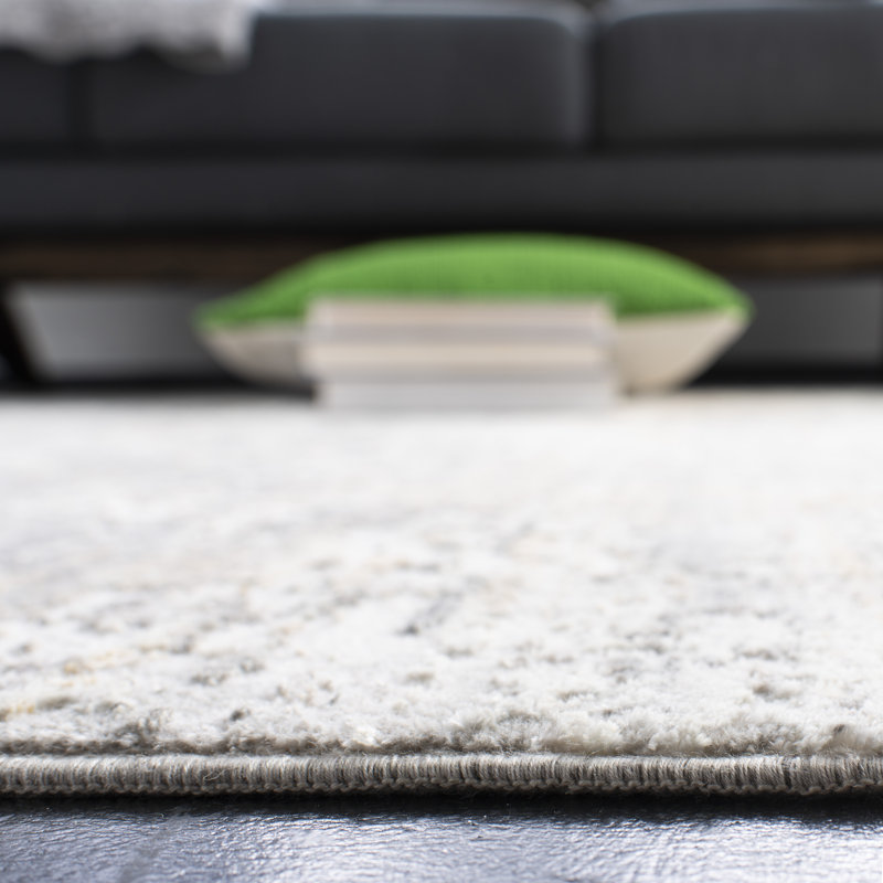 Tapis gris / vert Adal, Carré 6 pi 7 po