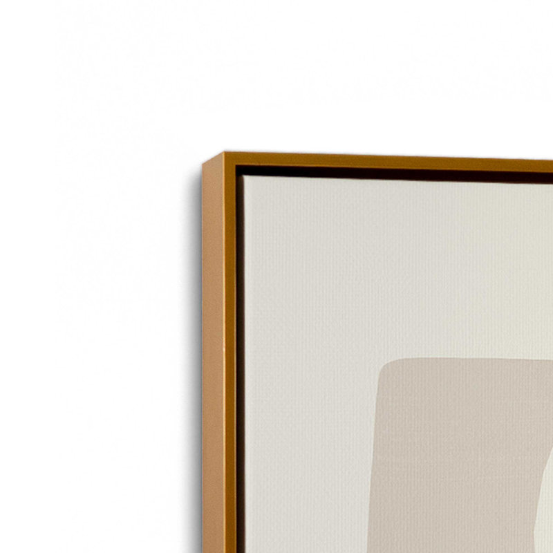 Soulful Contours, 36.75" H x 24.75" W, Polished Gold Floater Framed