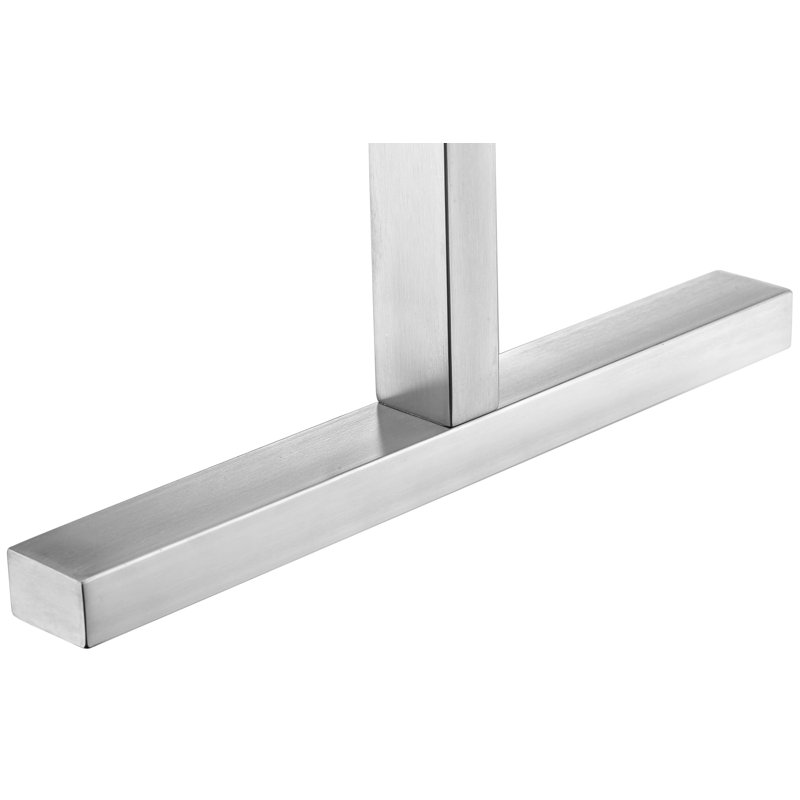 Riposte Series Straight Towel Rail Towel Warmer, Brushed Nickel