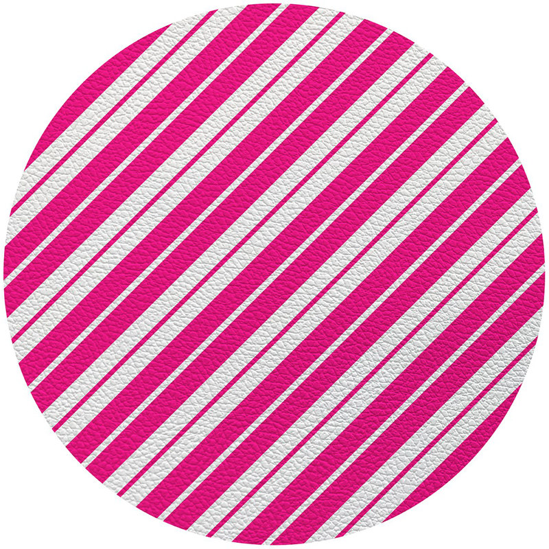 Napperon Candy Cane, Rose millennial, Rayure 4