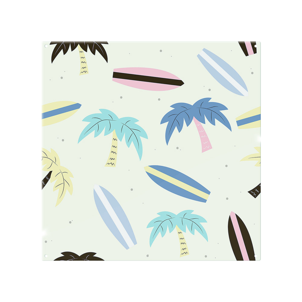 Surf Boards & Palm Trees Splash Back