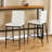 Rolands Upholstered Counter Stool with Metal Frame-23819060
