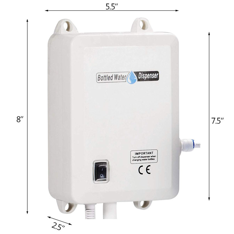 Refroidisseur d'eau électrique à chargement par le bas intégré avec options de température chaude, froide et ambiante en blanc