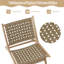 Chaise longue en bois de teck avec dossier tissé en nylon et siège confortable George Oliver-590902424