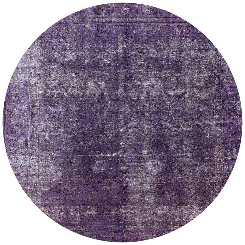 Tapis oriental mauve, Rond 3 pi