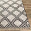 Tapis noir / crème fait à la main Jibreal-526360479