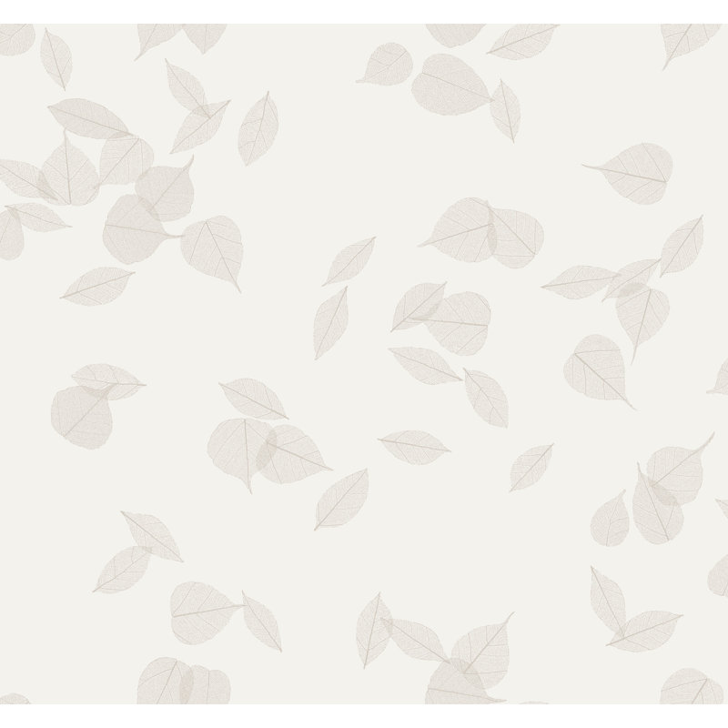 Papier peint feuilles de gula, Blanc