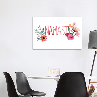 Namaste 1 Piece Wrapped Canvas Painting