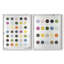 Impression encadrée Chroma Dots I-Premium - prête à être accrochée - aucun clou requis - aucun clou requis-713924763-713924743