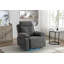 Fauteuil oscillant inclinable électrique avec haut-parleur Bluetooth Pivot de 270 degrés avec bras lumineux à DEL avec poches de rangement USB + port de charge de type C Repose-pieds escamotable à dossier réglable DG-566826017