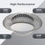 Luminaire et plafonnier moderne avec cadre métallique encastré Luminaire à DEL encastré Finition argentée élégante Éclairage de décoration intérieure pour le salon, la chambre, la cuisine, le couloir et le vestibule