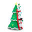 Bonhomme de neige gonflable illuminé avec arbre de Noël