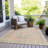 Machine Washable Indoor/Outdoor Xhevrie Pink Rug-1450084824