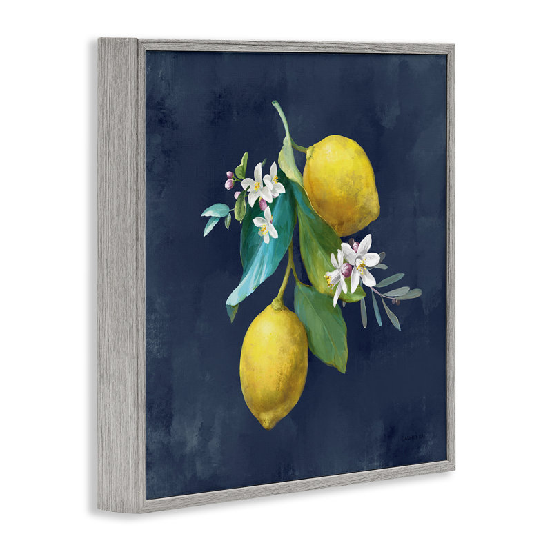 «Luster Cluster» sur art bleu, estampe numérique par Danhui Nai, H 12 po x l 12 po, Estampe numérique Farmhouse